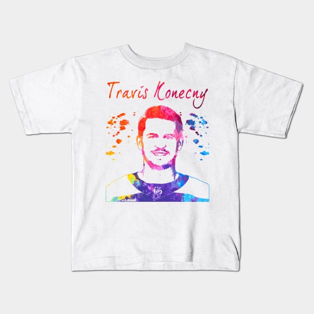 Travis Konecny Kids T-Shirt by Moreno Art